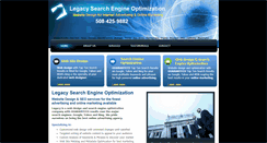 Desktop Screenshot of legacywebsitedesign.com