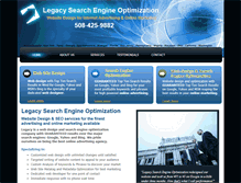 Tablet Screenshot of legacywebsitedesign.com